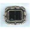 Image 1 : Mourning Pin. Victorian. Onyx and 8k gold #2213186