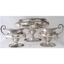 Victorian Strawberry Set Bowl, Cream, Sugar #2213192