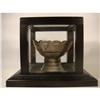 Image 1 : Ancient Islamic Bronze Cup Pot In Display Box #2213327