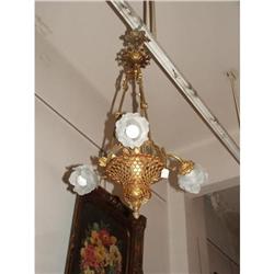 3 Lights Art Nouveau  chandelier  #2213470