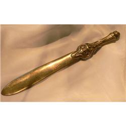 Art Nouveau Bronze Letter Opener #2224089