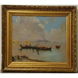 OIL . ?BUSY FISHERMEN? FROM THE SCHOOL OF #2224108