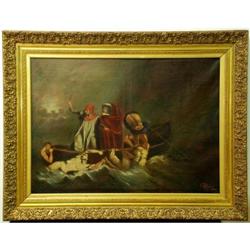 OIL . MUSEUM REINTERPRETATION AFTER DELACROIX. #2224114