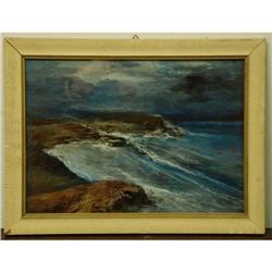 BETWEEN SEA AND SKY. FORESHORTENING OF COAST. #2224158