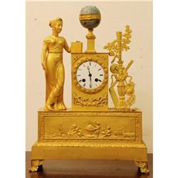 MONUMENTAL FIRST EMPIRE PENDULUM IN BRONZE  #2224164