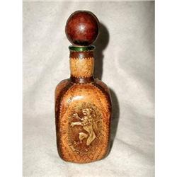 Italian Leather Glass Decanter C.1920 #2224171
