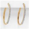 Image 1 : New   Diamond   Hoop Earrings  #2224324