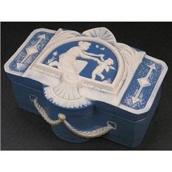 Schafer & Vater Art Nouveau Jasperware Box #2224552