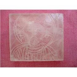 JESUS CHRIST ENGRAVED ON CRYSTAL PLATE  #2224621