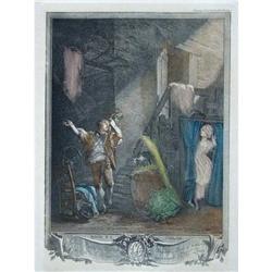 Color Engraving Rose et Colas #2224718