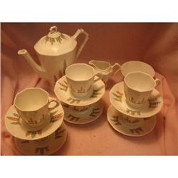 English Staffordshire Tuscan China Tea Set #2224749