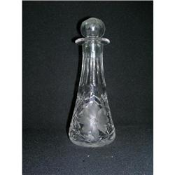 ABP CUT GLASS COLOGNE BOTTLE CIRCA 1900 #2224786