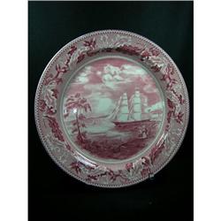 JOHNSON BROS HISTORIC AMERICA RED ROUND 14" #2224787