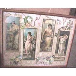 Four seasons of lovely women from 1902 #2224803