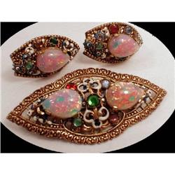 Austro hungarian  ENAMEL rhinestone parure #2224824