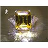 Image 1 : RHJ Octagon Cut Intense Canary Cubic Zirconium #2236196