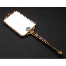 Premier 24 kt Gold Plate Ladies Hand Mirror #2236778