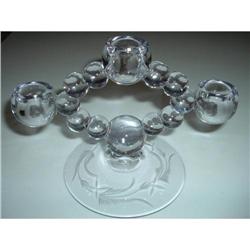 Etched Candlewick 3 Lite Candleholder #2236885