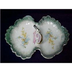 Ceramic Handled Divided Serving Dish, German, #2236928