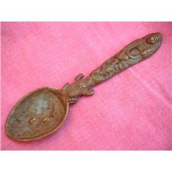 MID 1700?s BRASS TEMPLE SPOON  #2236939