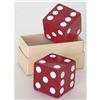 Image 1 : JUMBO BAKELITE DICE * RED CARNIVAL PRIZE TOY #2236956