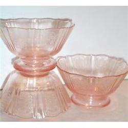 Three Pink American Sweetheart Sherbets #2237030