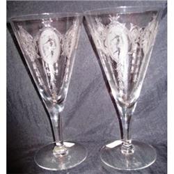 Two Tiffin Classic Crystal Water Goblets #2237036