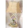 Image 1 : Shabby Chic vintage porcelain floral lamp #2237170