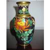 Image 1 : Cloisonne Vase Multicolor flower,bird motif! #2237195