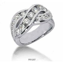 1.65 carats F VVS2 diamond fashion ring Ladies #2237202