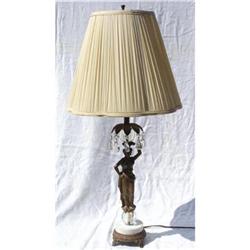 Vintage Art Deco Style Spelter Figure Lamp #2237407