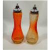 Crackle Glass salt and pepper shakers  #2237409