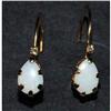 Image 1 : 14K Opal & Diamond Earrings  #2237432