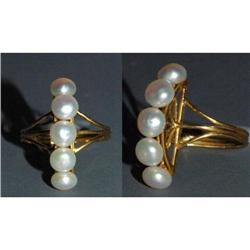 14K Gold MOD  High Crest Freshwater Pearl Ring #2237435