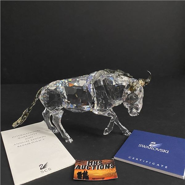 SWAROVSKI CRYSTAL MAGNIFICENT LOOKING GNU WILDEBEEST 933662