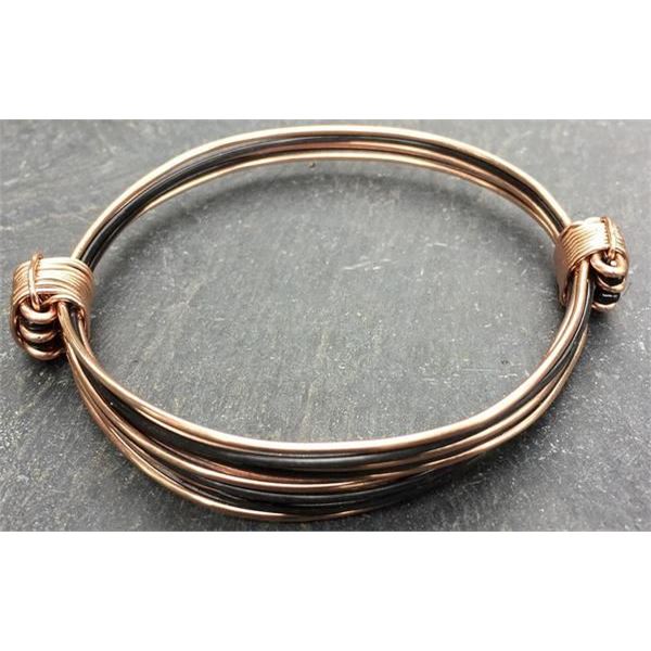 Black and Rose Gold Bracelet