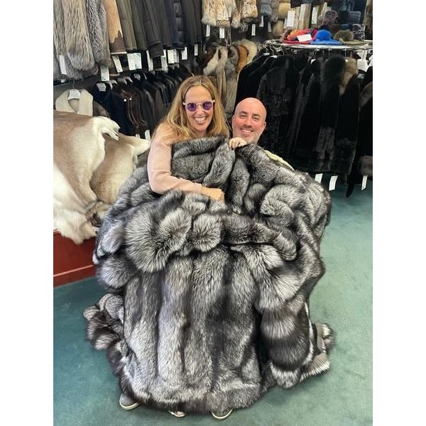 Natural Silver Fox Blanket