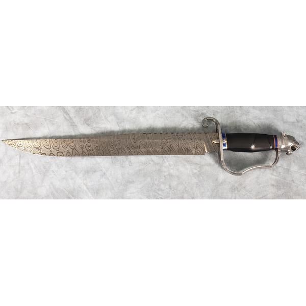 Damascus 'D Guard' Bowie Knife