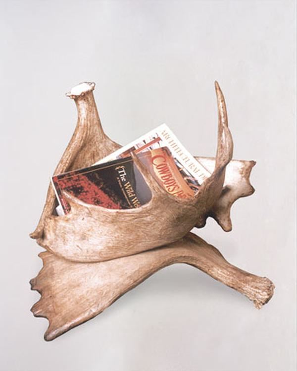 Moose Antler Magazine Rack - SCI Silent Auctions
