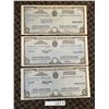 Image 1 : Dominion Of Canada $5 War Savings Certificates x 3