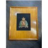 Image 1 : Royal Canadian Mounted Police Copper & Brass Plaque 19 x 16
