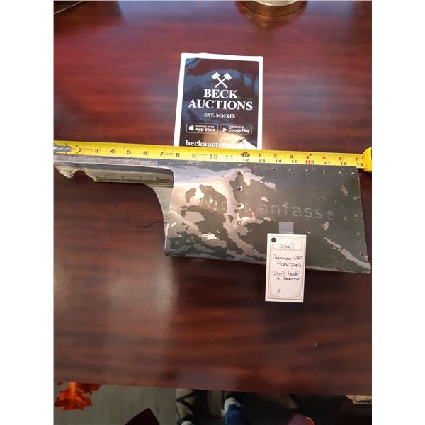 German airplane part