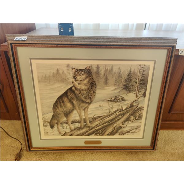 Let It Be' Wolf Print