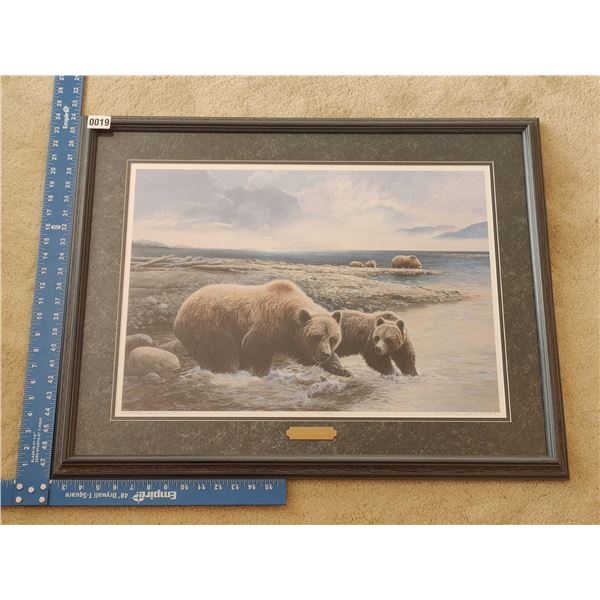 Fishing Grizzlies' Print