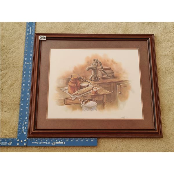 Rustic Kitchen Items Print