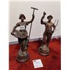 Image 1 : Metal Farmer Statues