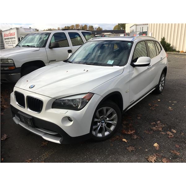 * 2012 BMW X1 XDRIVE 28I, 4DR SUV, WHITE, VIN#WBAVL1C53CVR75882