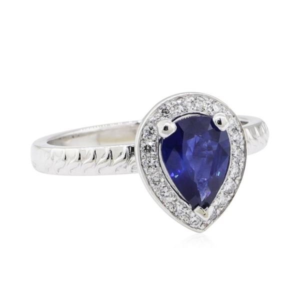 1.16 ctw Sapphire and Diamond Ring - Platinum