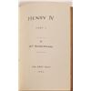 Image 2 : Shakespeare Original First Folio  "The First Part of Henry the Fourth"  [140720]