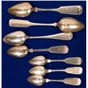 Image 2 : Silverplate (3) and Sterling Silver (1) Serving and Teaspoons  [138353]